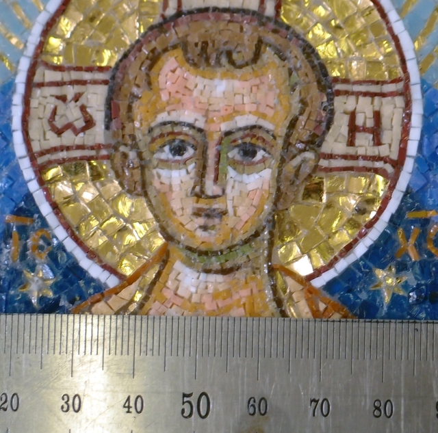 Икона «Знамение Новгородская» - микромозаика