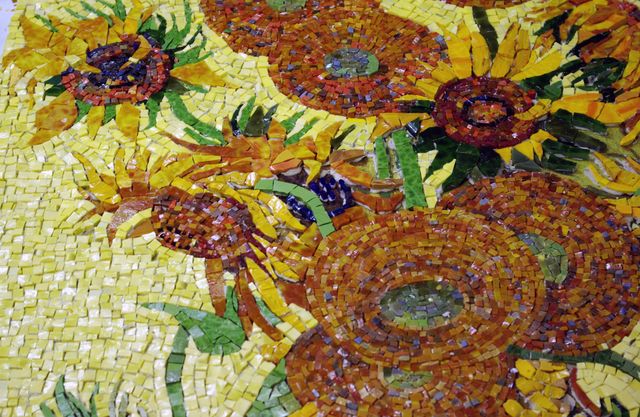 подсолнухи мозаика Ван Гог
